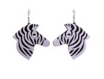 Øreringe -  store hængeøreringe - "store Zebra"